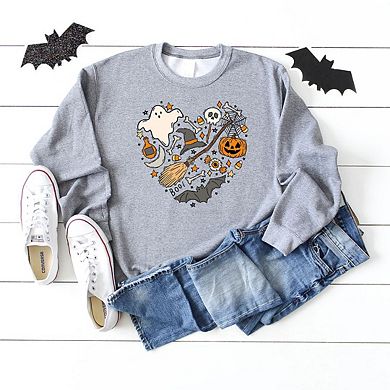 Simply Sage Market Halloween Heart Sweatshirt