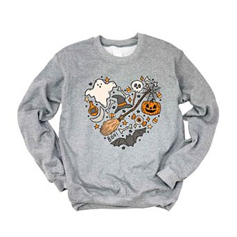 Simply Sage Market Halloween Heart Sweatshirt