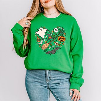 Simply Sage Market Halloween Heart Sweatshirt