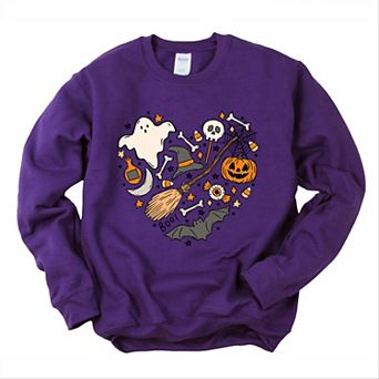Simply Sage Market Halloween Heart Sweatshirt