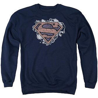 Superman Storm Cloud Adult Crewneck Sweatshirt