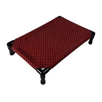 Truman + Teddy (Christmas Coffee) Easy-to-clean Handcrafted Elevated, Cot-Style Dog Bed