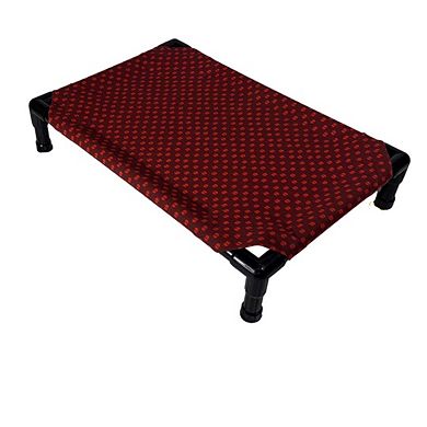 Truman + Teddy (Christmas Coffee) Easy-to-clean Handcrafted Elevated, Cot-Style Dog Bed 