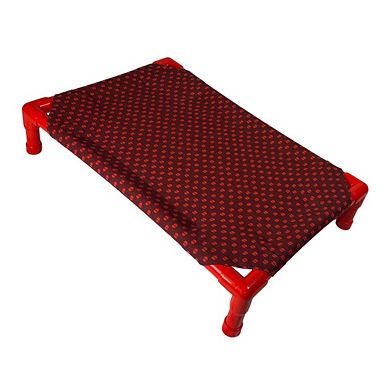 Truman + Teddy (Christmas Coffee) Easy-to-clean Handcrafted Elevated, Cot-Style Dog Bed 