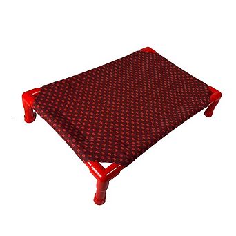 Truman + Teddy (Christmas Coffee) Easy-to-clean Handcrafted Elevated, Cot-Style Dog Bed