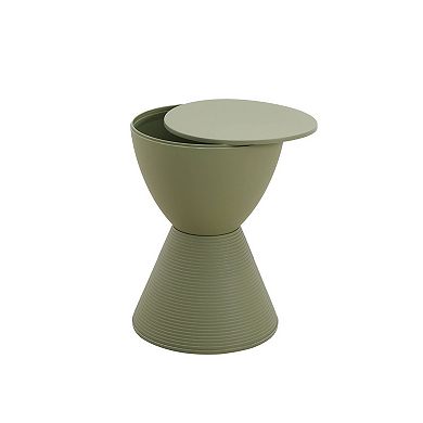 LeisureMod Modern Round  Boyd Side Table