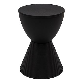 Leisuremod Modern Round Boyd Side Table