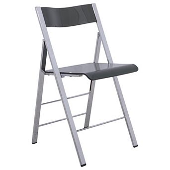 LeisureMod Menno Modern Acrylic Folding Chair