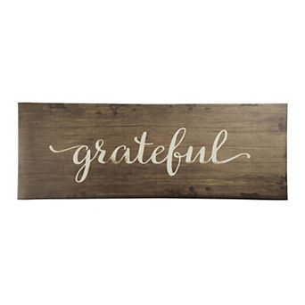"Grateful" Oil & Stain Resistant Anti-Fatigue Kitchen Runner Mat