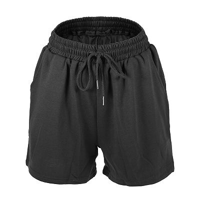 Unique Bargains Women s Flowy Running Shorts Casual High Waisted Workout Shorts 1pc Black XL