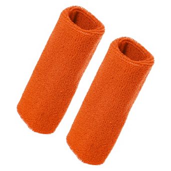 1 Pair Sweat Absorbing Wrist Sweatbands Athletic Cotton Yarn Latex