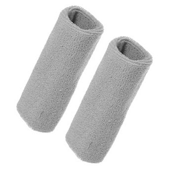 1 Pair Sweat Absorbing Wrist Sweatbands Athletic Cotton Yarn Latex