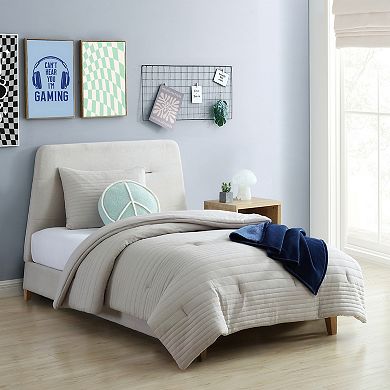 Aeropostale Heather Jersey Knit Comforter Set and Duffel Bag