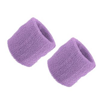 Pair Wrist Band Sweat Absorbing Cotton Terry Cloth