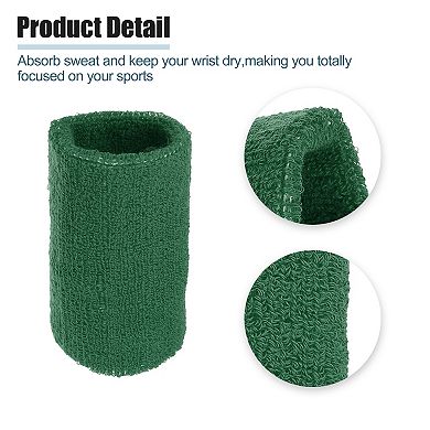 Dustproof 6 Pack Sports Wristband Wrist Sweatbands, 8 * 8cm Elastic