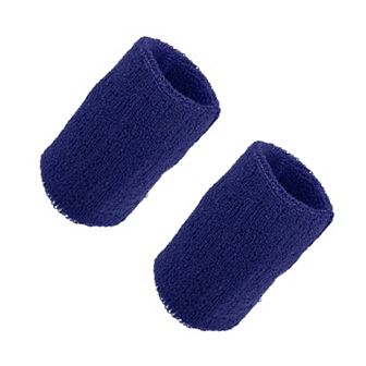 Pair Sweat Absorbing Wrist Sweatbands Athletic Cotton Terry Cloth