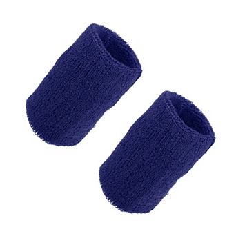 Pair Sweat Absorbing Wrist Sweatbands Athletic Cotton Terry Cloth