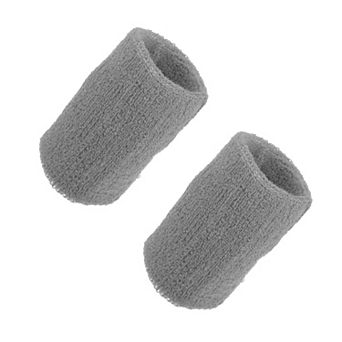 Pair Sweat Absorbing Wrist Sweatbands Athletic Cotton Terry Cloth
