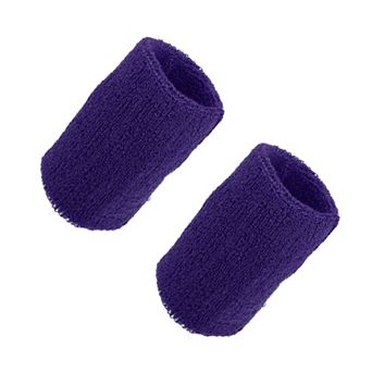 Pair Sweat Absorbing Wrist Sweatbands Athletic Cotton Terry Cloth