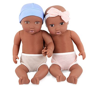 Battat LullaBaby Twin Baby Dolls & Sleep Sacks Set