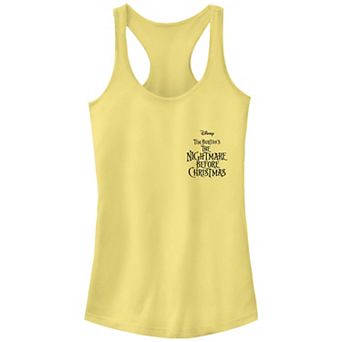 Disney's The Nightmare Before Christmas Logo Title Pocket Juniors' Graphic Racerback Tank Top Top