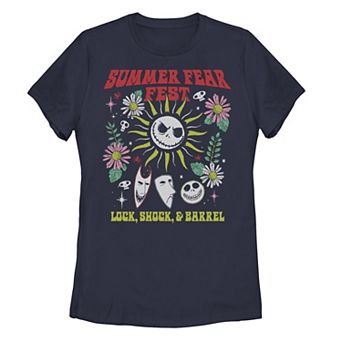 Disney's The Nightmare Before Christmas Summer Fest Poster Juniors' Graphic Tee