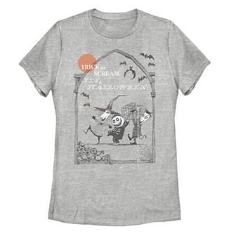 Disney's The Nightmare Before Christmas Trick Or Scream Juniors' Graphic Tee