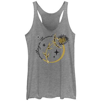 Disney's The Nightmare Before Christmas Something In The Wind Nightshade Juniors' Graphic Racerback Tank Top Top