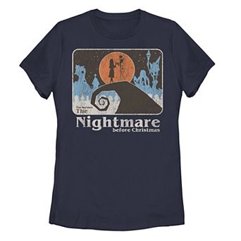 Disney's The Nightmare Before Christmas Jack's Hill Poster Juniors' Graphic Tee