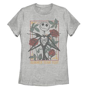 Disney's The Nightmare Before Christmas Jack's Floral Frame Juniors' Graphic Tee