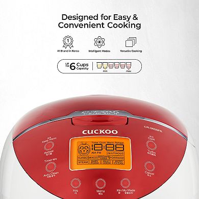 CUCKOO 6-Cup Micom 12 Menu Options Rice Cooker