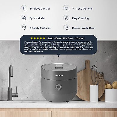 CUCKOO 6-Cup Micom 14 Menu Options Rice Cooker