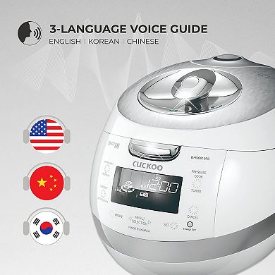CUCKOO 6-Cup IH Pressure 1077W Rice Cooker