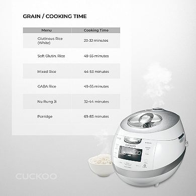 CUCKOO 6-Cup IH Pressure 1077W Rice Cooker