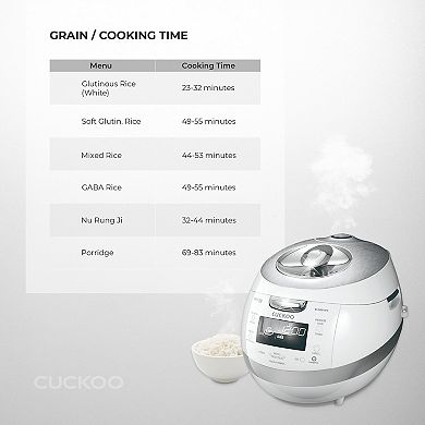 CUCKOO 6-Cup IH Pressure Rice Cooker