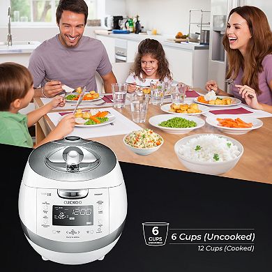 CUCKOO 6-Cup IH Pressure 1077W Rice Cooker