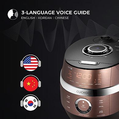 CUCKOO 10-Cup IH Pressure 16 Operating Modes Rice Cooker