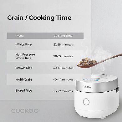 CUCKOO 3-Cup IH Twin Pressure Rice Cooker