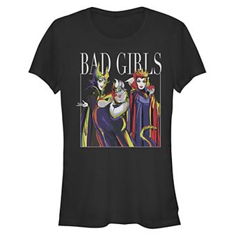 Disney's Villains Bad Girls Poster Juniors' Graphic Tee