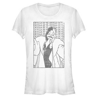 Disney's Villains Cruella De Vil Fabulous Attitude Juniors' Graphic Tee