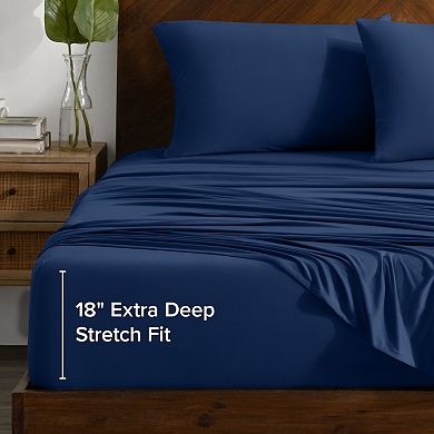 Bare Home Ultra-soft Stretch Knit Sheet Set