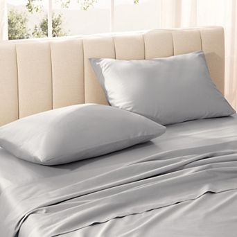 Bare Home Organic Cotton Sateen Pillowcase Set