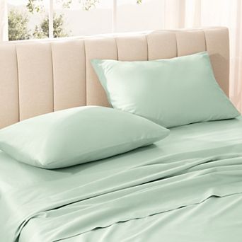 Bare Home Organic Cotton Sateen Pillowcase Set