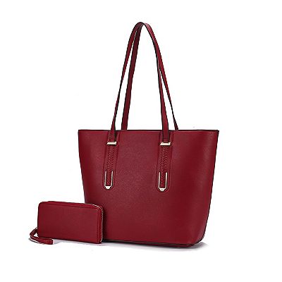 Mkf Collection Mina Vegan Leather Women s Tote And Wristlet Wallet By Mia K