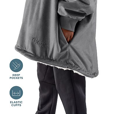 The Bare Homey - Youth Wearable Blanket - Sherpa Side Pockets
