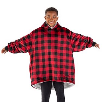 The Bare Homey - Youth Wearable Blanket - Sherpa Side Pockets