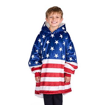 The Bare Homey - Youth Wearable Blanket - Sherpa Side Pockets