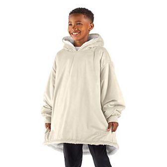 The Bare Homey - Youth Wearable Blanket - Sherpa Side Pockets