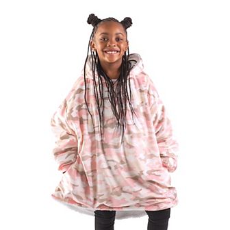 The Bare Homey - Youth Wearable Blanket - Sherpa Side Pockets