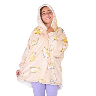 The Bare Homey - Youth Wearable Blanket - Sherpa Side Pockets